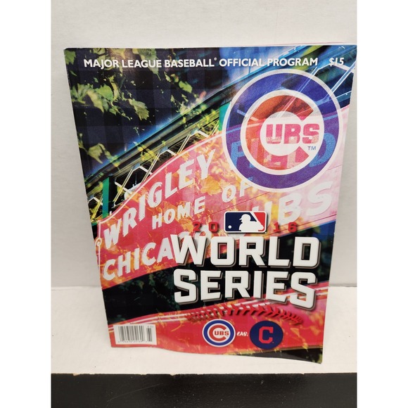 MLB Other - 2016 MLB World Series Official Program Chicago Cubs Wrigley Field Anthony Rizzo